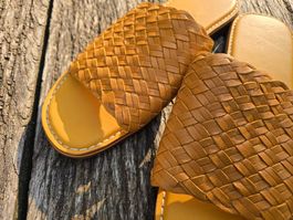 Leder: Sandalen Leder gelb (39)