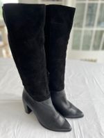 Schwarze Leder Stiefel Gr. 40/40,5 Zalando Iconics
