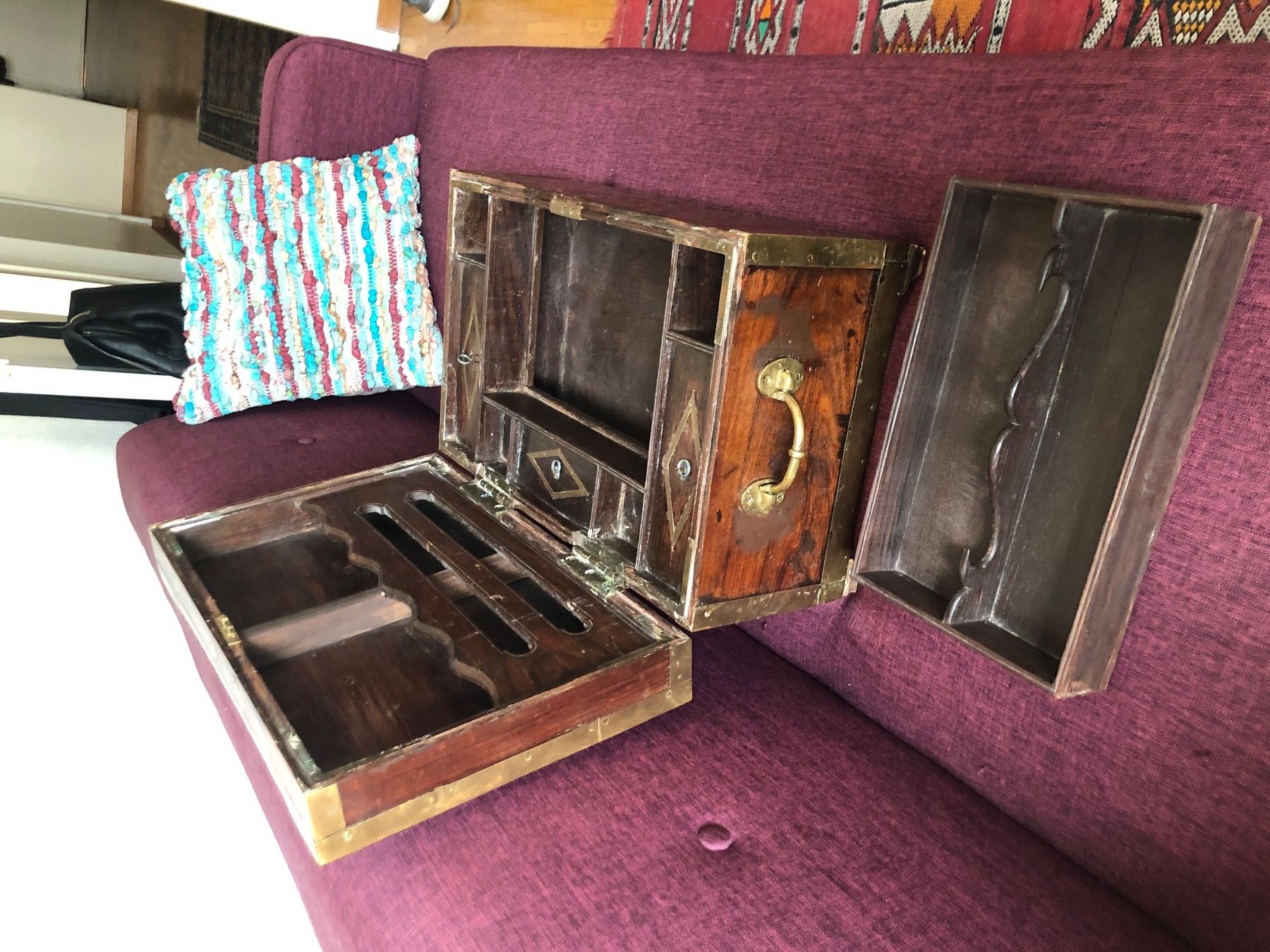 Truhen: Coffret écritoire ancien Asie centrale – Gebraucht aus Genève von fga_yt99