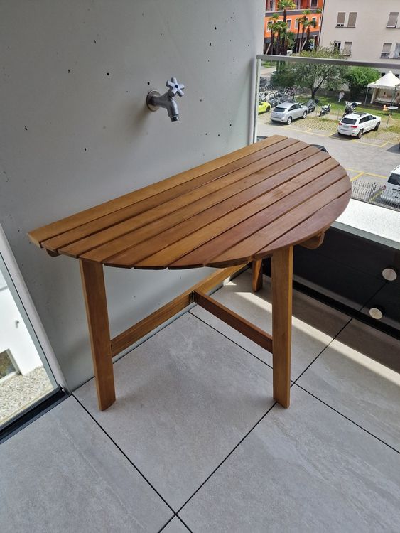 Klapptisch aus Holz für Balkon Kaufen auf Ricardo