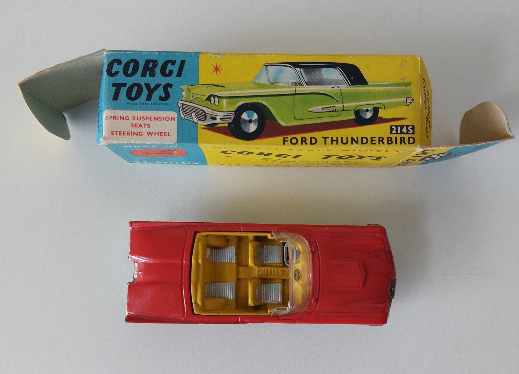 Corgi Toys Modellini d'auto: Corgi Toys 214S Ford Thunderbird  mit Original Box – Usato da Schenkon venduto da Elbarto007 4