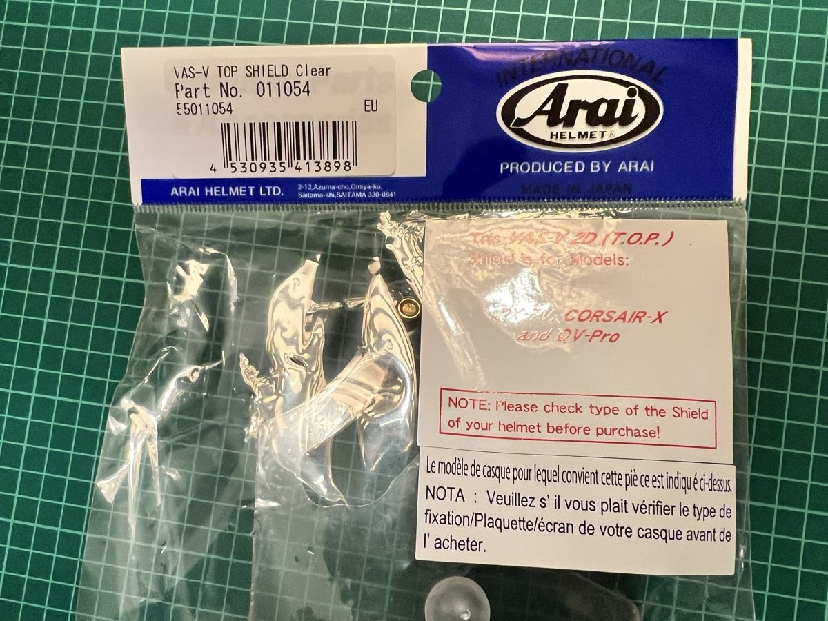 Arai Caschi & visiere: ARAI VAS-V 2D Visier – Nuovo e nell'imballaggio originale da Langwiesen venduto da geo_ps9f