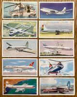 1962 10 Vintage WINGS ACROSS THE WORLD Sammelbilder England