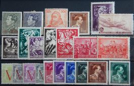 Belgien ex. Kat. 565-711 * 1941/45