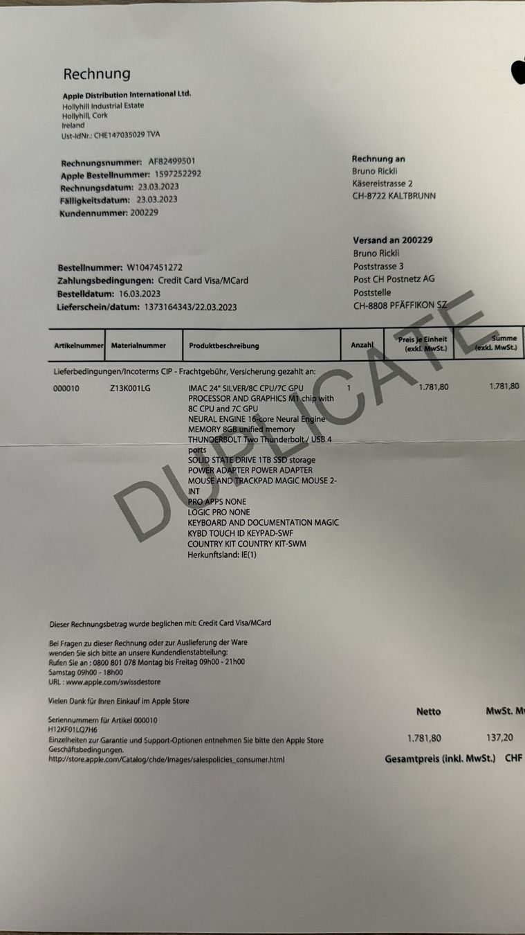 Apple PC: Apple iMac 24 - Top Zustand – Usato da Kaltbrunn venduto da Brurick 2