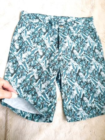 SERGIO HOSE S 36 BERMUDA BLATT MOTIV SHORTS SOMMERHOSE TOP