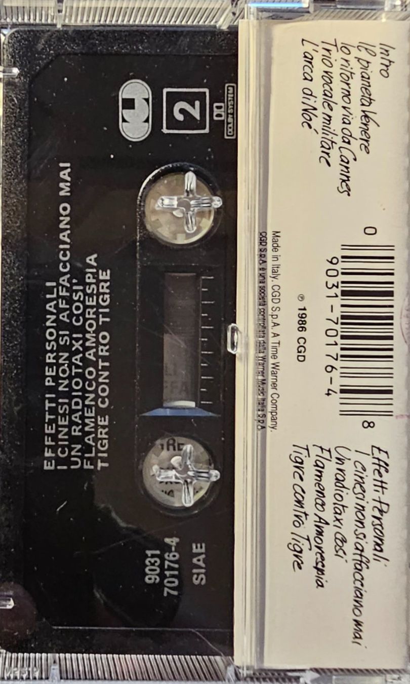 Musicassette: MC - Sergio Caputo - Effetti Personali – Usato da Wahlen b. Laufen venduto da Cg10 1