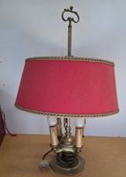 Antike Messing-Bouillotte-Lampe im Originalzustand