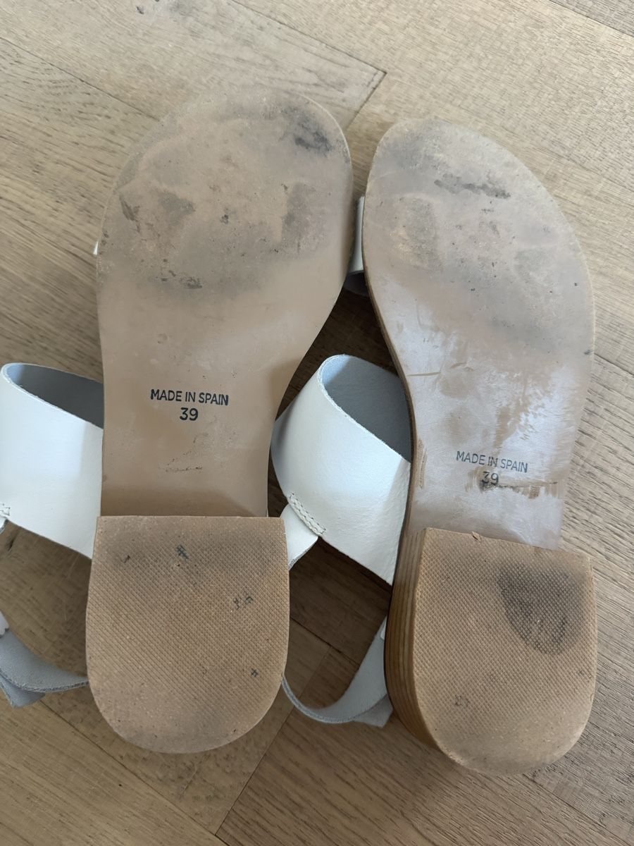Chaussures femmes: Sandalen Damen Leder Weiss – D'occasion à Zürich par sta_hr9h 2