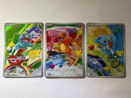 🔬✅ Pokémon First Partner Series 1 Kanto Starter Set EN NM