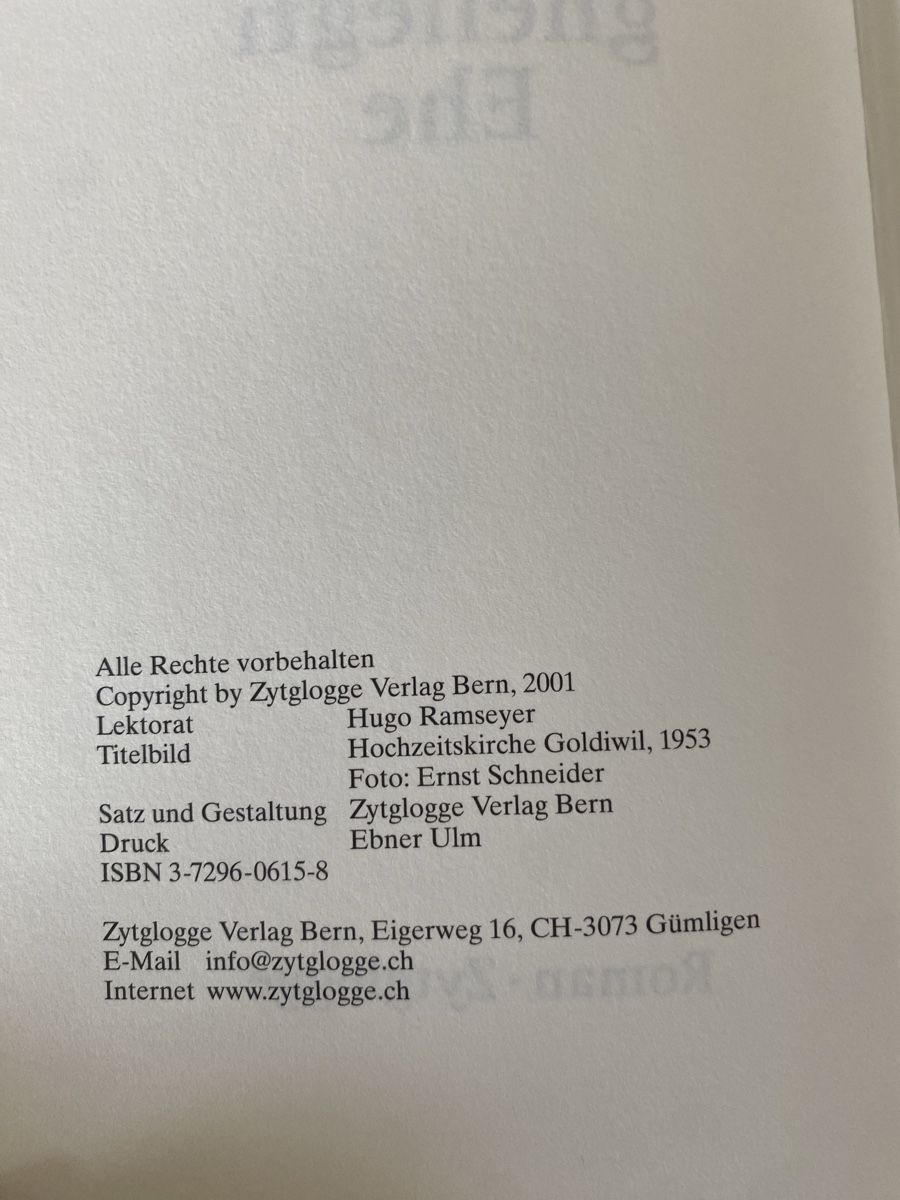 Libri: E Gott gheilegti Ehe - Margrith Gimmel – Usato da Schwarzenburg venduto da Michellu 6