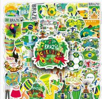50x Sticker Brasilien