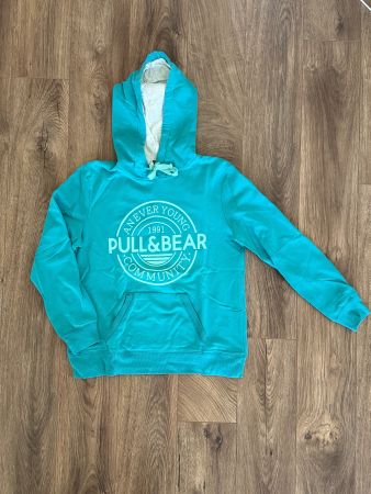 Pull&Bear Hoodie Türkis