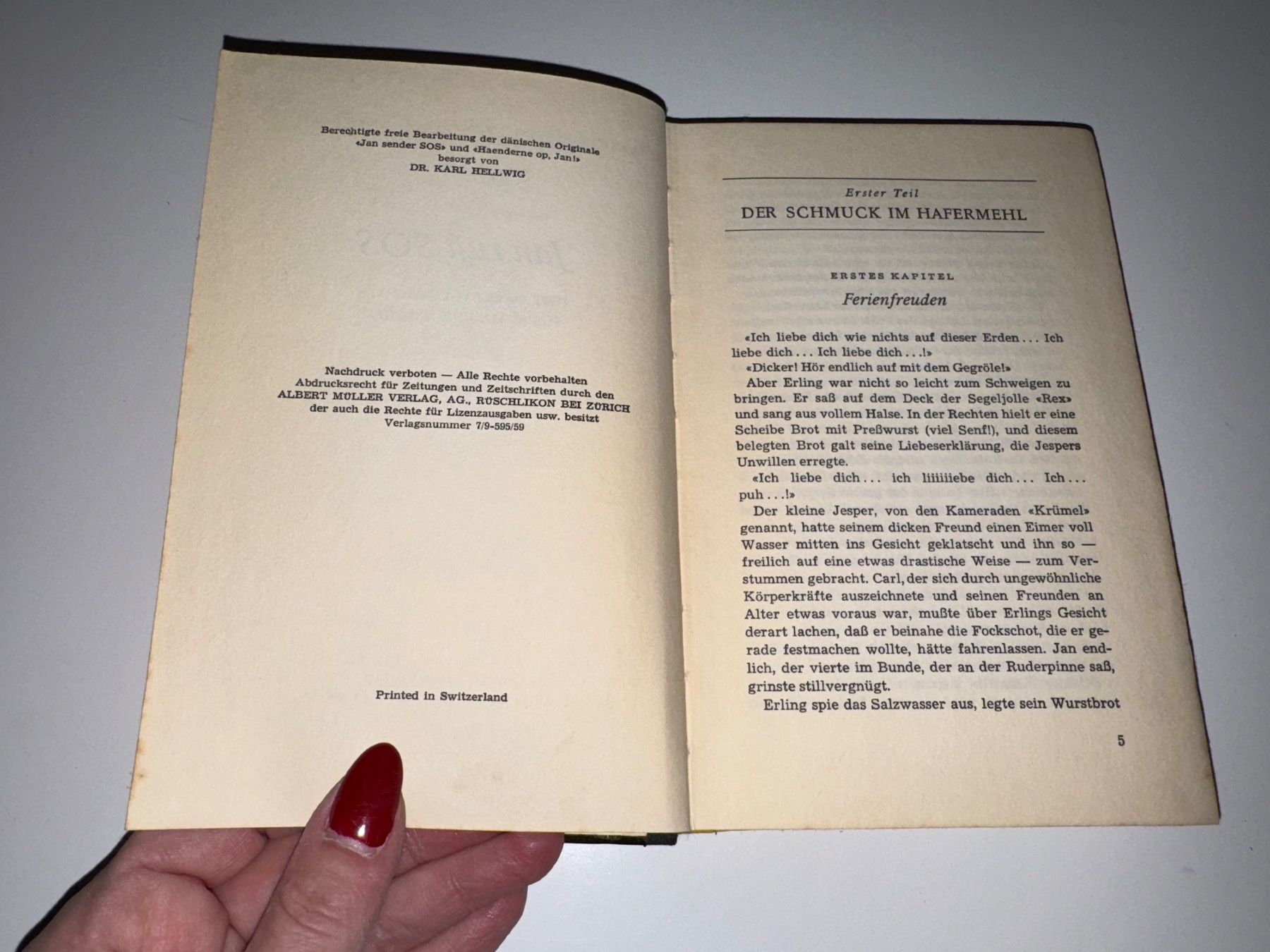 Libri: BUCH: Jan ruft SOS – Usato da Grosswangen venduto da Kleine.Knoepfe 2