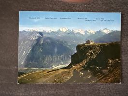 Carte postale ancienne Suisse, vue montagne, état correct