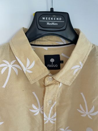 Chemise manches courtes homme FAGUO imprimé palmier taille L