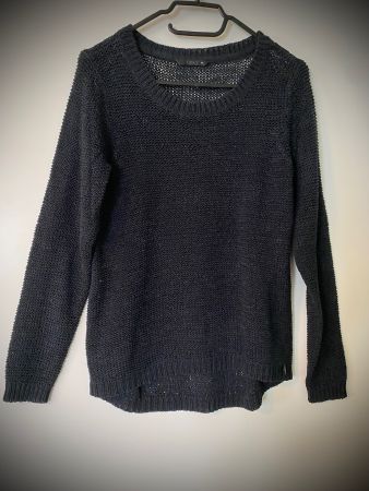 Schwarzer luftiger Sommer-Grobstrickpullover Gr. M ONLY
