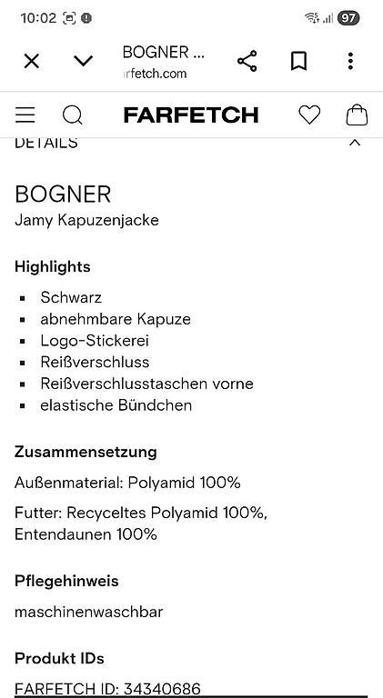 Bogner Giacche: BOGNER Jacke "JAMY" in schwarz – Nuovo e nell'imballaggio originale da Uerkheim venduto da Pod23 4