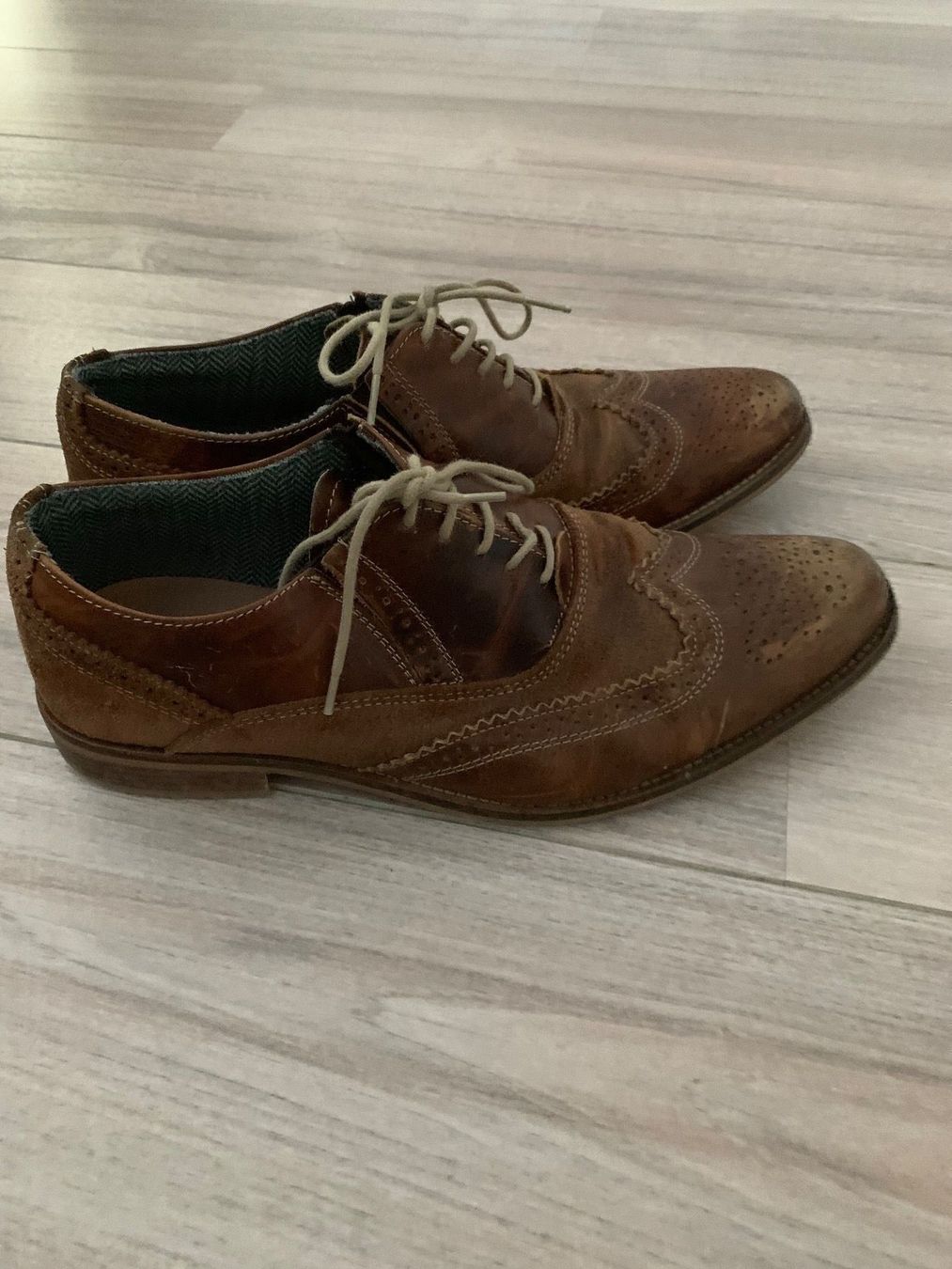 Herrenschuhe: Leder Herren Schnürschuhe Gr. 41 cognac – Gebraucht aus Bonstetten von VCLS 1