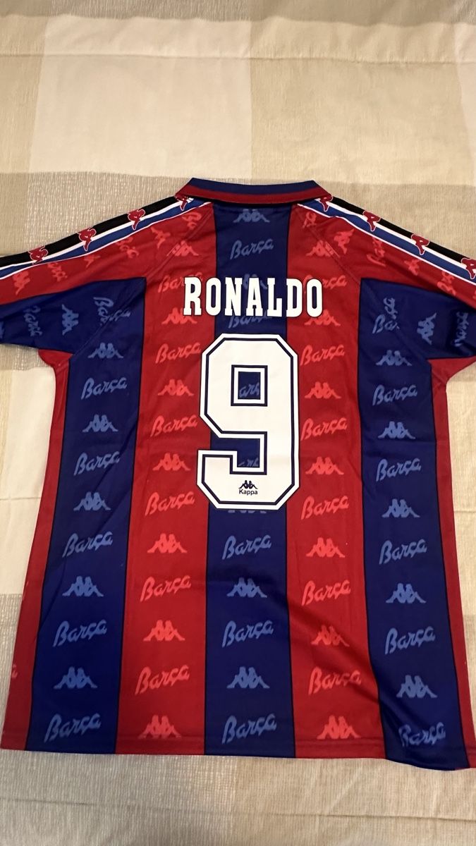 Kappa Canottiere & Pantaloni: Barcelona 1996 Jersey - RONALDO 9 – Nuovo (secondo la descrizione) da Oberrieden venduto da jon_5cl2