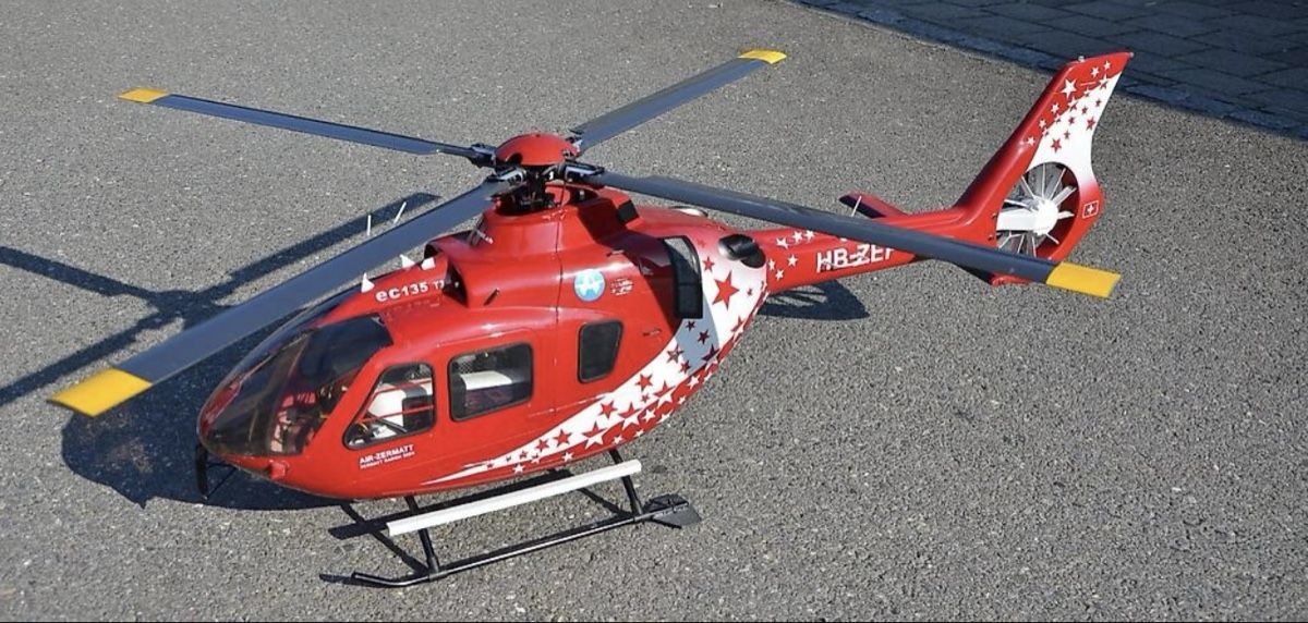 Modellismo RC: Helikopter EC135 Air Zermatt – Usato da Limpach venduto da Pilatus22