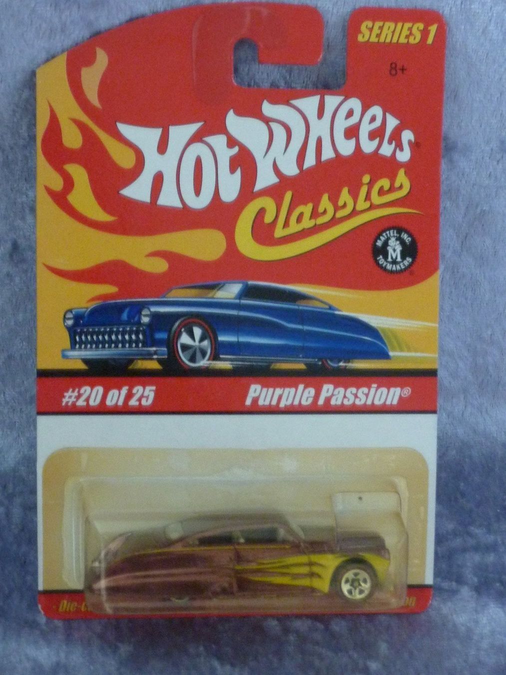 Hot Wheels Modellini d'auto: Mercury Purple Passion 1:64 – Nuovo e nell'imballaggio originale da Dürrenäsch venduto da modellautos4you