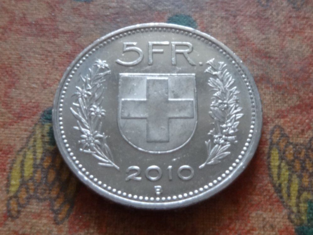 Tutti le monete: 5 Fr. 2010 – Usato da Romanel-sur-Lausanne venduto da Swift13