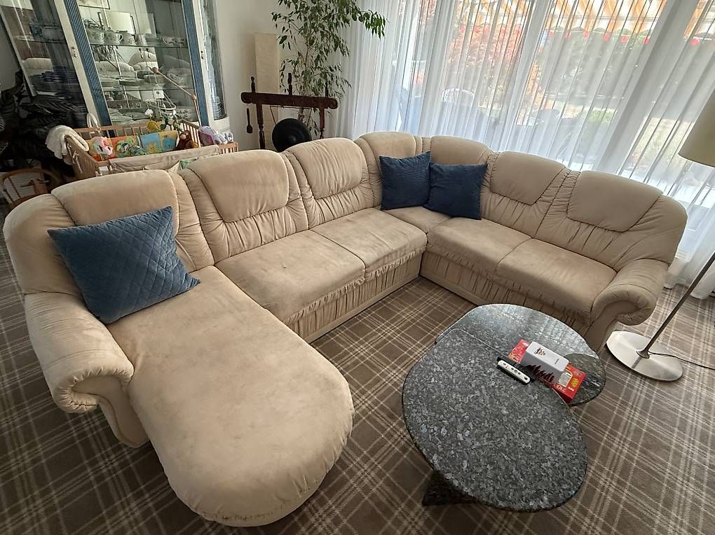 Divani: Sofa Wohnlandschaft Ecksofa U Form Polstergruppe Sofabett – Usato da Oetwil am See venduto da danielng718