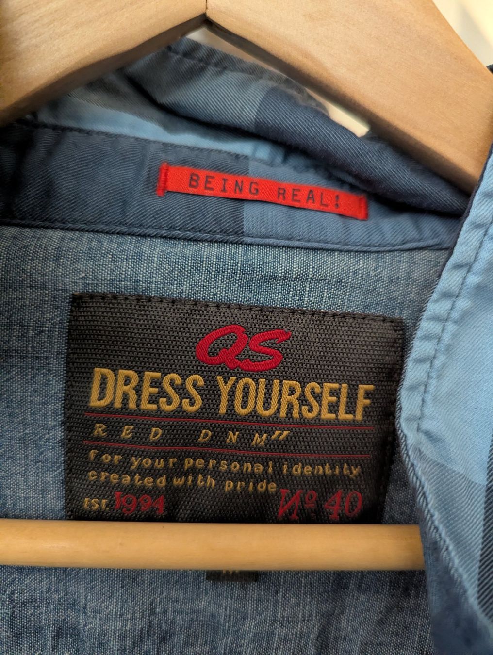 S.Oliver Camicie: S. Oliver Langarmhemd "Dress yourself", Gr. M – Usato da Samstagern venduto da Gc8 2