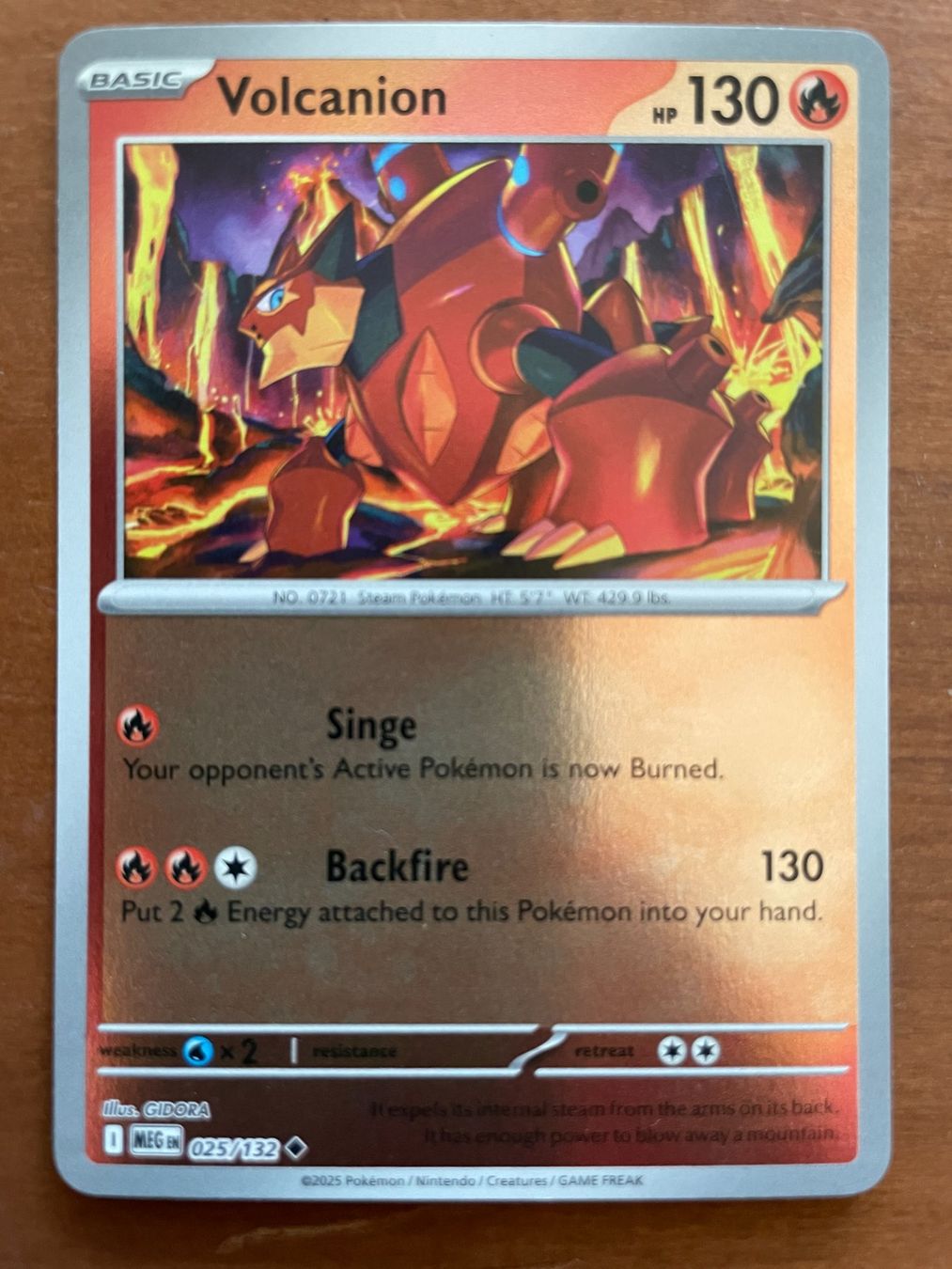 Pokémon Carte collezionabili: Pokemon Volcanion Reverse (Versand gratis) – Nuovo (secondo la descrizione) da Chur venduto da Angerson