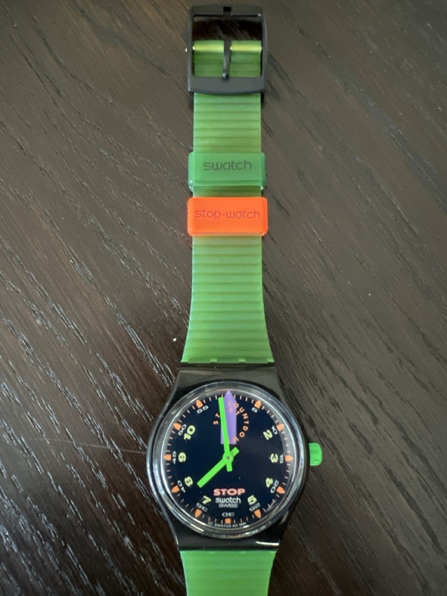 Swatch Orologi: Stop Swatch (SSB100) Jess Rush – Nuovo e nell'imballaggio originale da Künten venduto da Spike17 1
