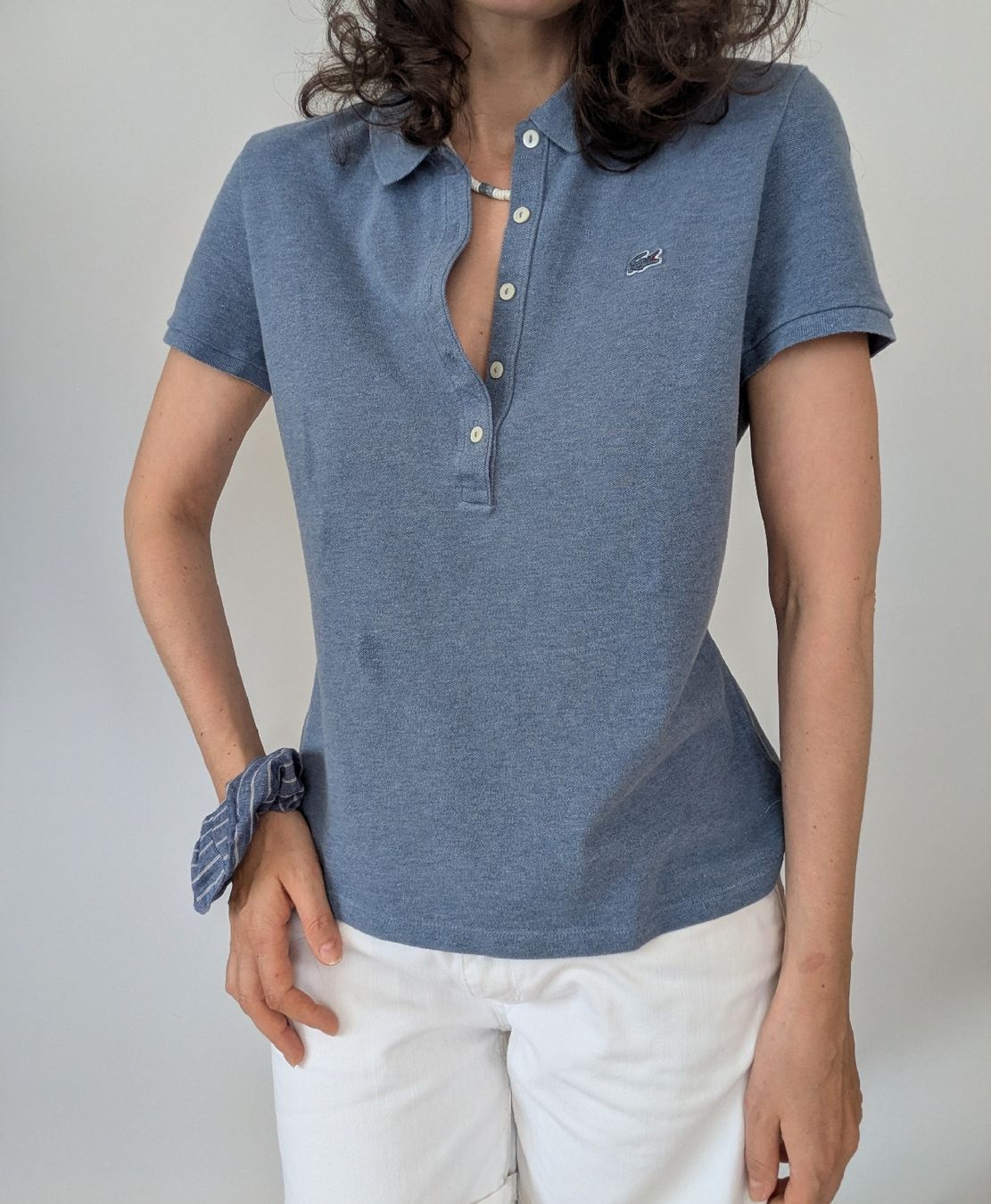 Lacoste Magliette Polo: Lacoste Poloshirt Damen Hellblau Grösse S\M  – Usato da Rorschach venduto da olg_5qq2