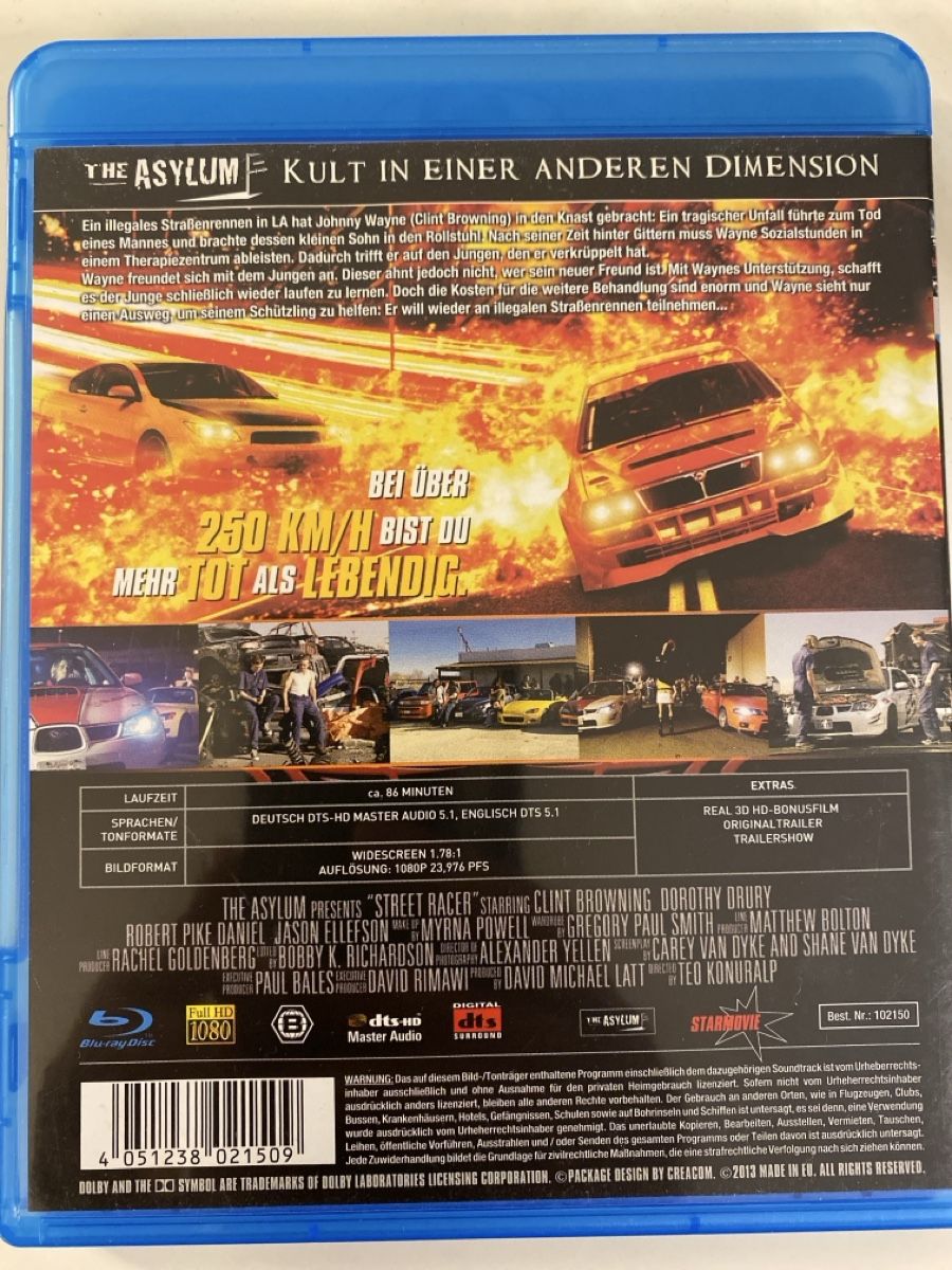 Tutti i DVDs: Street Racer - Der Asphalt brennt – Usato da Gasel venduto da Ntomate 1
