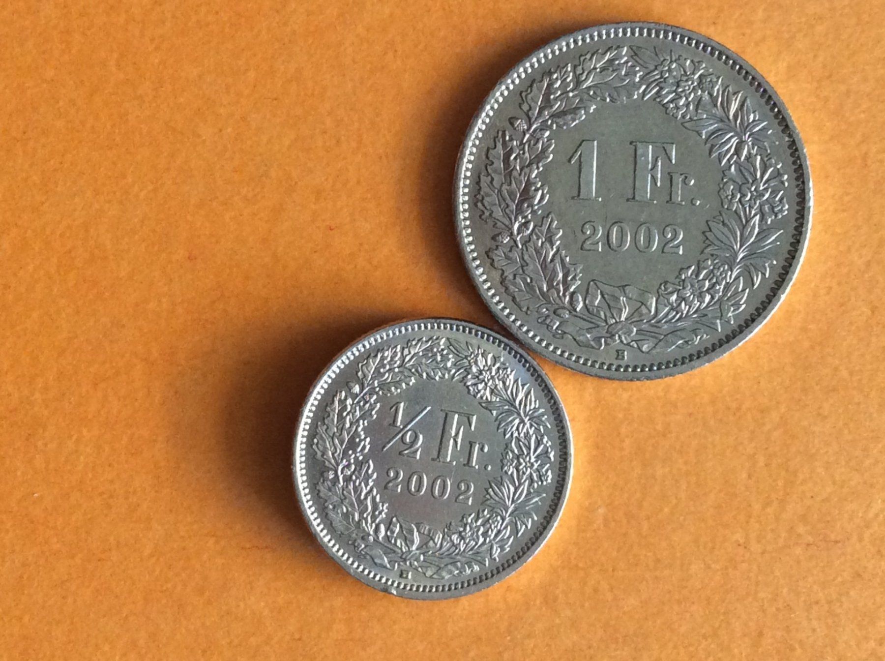 Tutti le monete: 1 + 1/2  franc  2002  Belles – Usato da Genève venduto da pie_fh2d