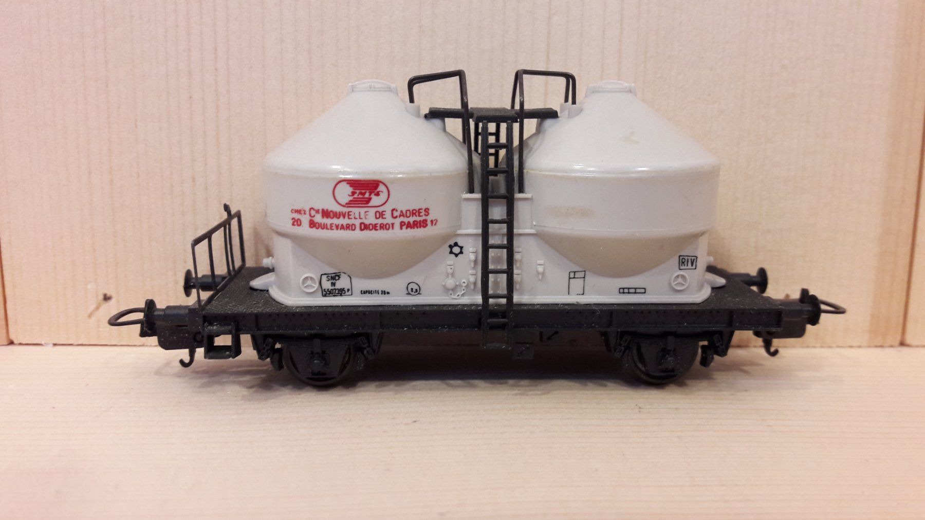 Lima Modellini di ferrovie: Lima HO DC : SNCF wagon silo "SMTS" – Usato da Buttes venduto da Cafe2005 4