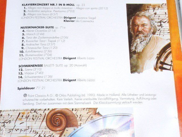 CD: 4CD's - Rudolf Rokl, zeit & raum, Tschaikowsky, Händel, – Usato da Unterbäch venduto da hiliq 4