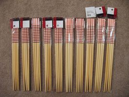 Bambus Essstäbchen chopsticks lang verziert pink stabil