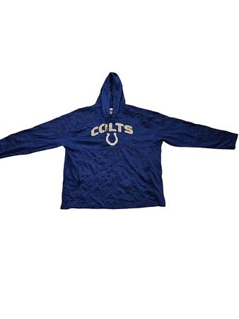 Felpa Uomo 2XL NFL Indianapolis Colts Hoodie Blu