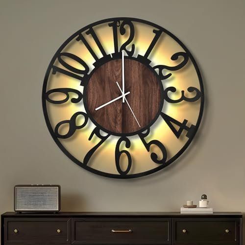 Pendules & Horloges murales: LED Wanduhr 50cm leise – Neuf avec emballage d'origine à Hundwil par pak_b5sl 1