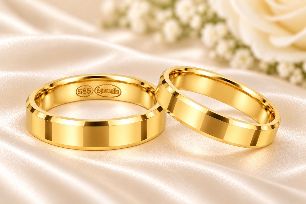 Anelli: 585/14 Karat Gold Eheringe NEU – Nuovo e nell'imballaggio originale da Murg venduto da MTGold 4