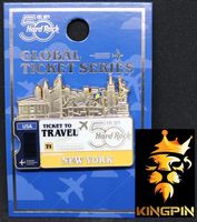 HARD ROCK CAFE Pin Ticket to New York