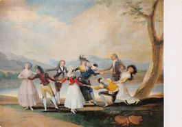Kunst-AK, Francisco de Goya, La gallina ciega