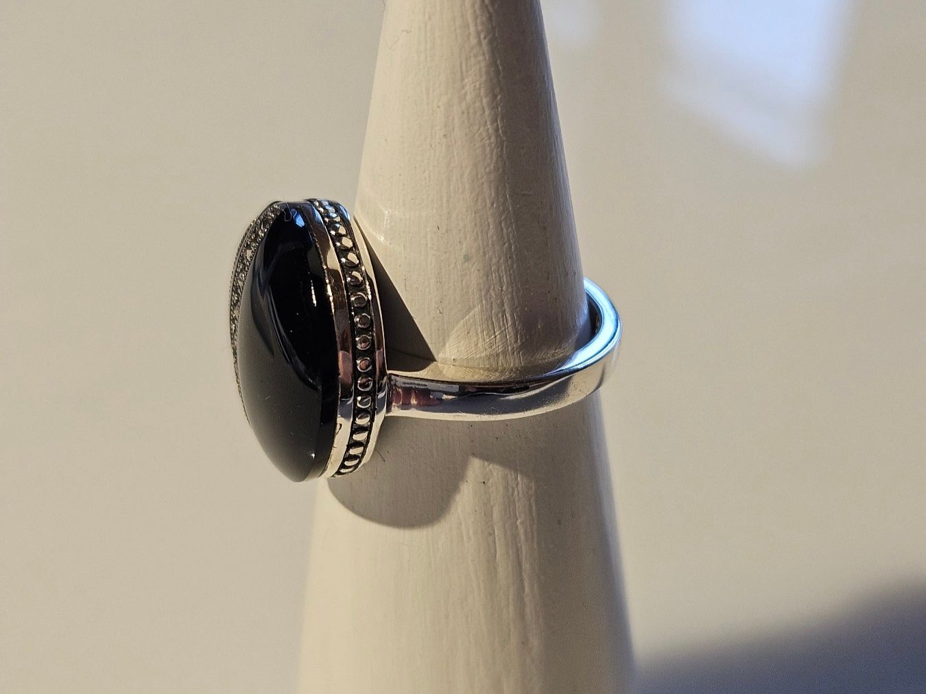 Onyx Anelli: Ring aus Silber mit Onyx – Nuovo (secondo la descrizione) da Winterthur venduto da ste_tcx5 2