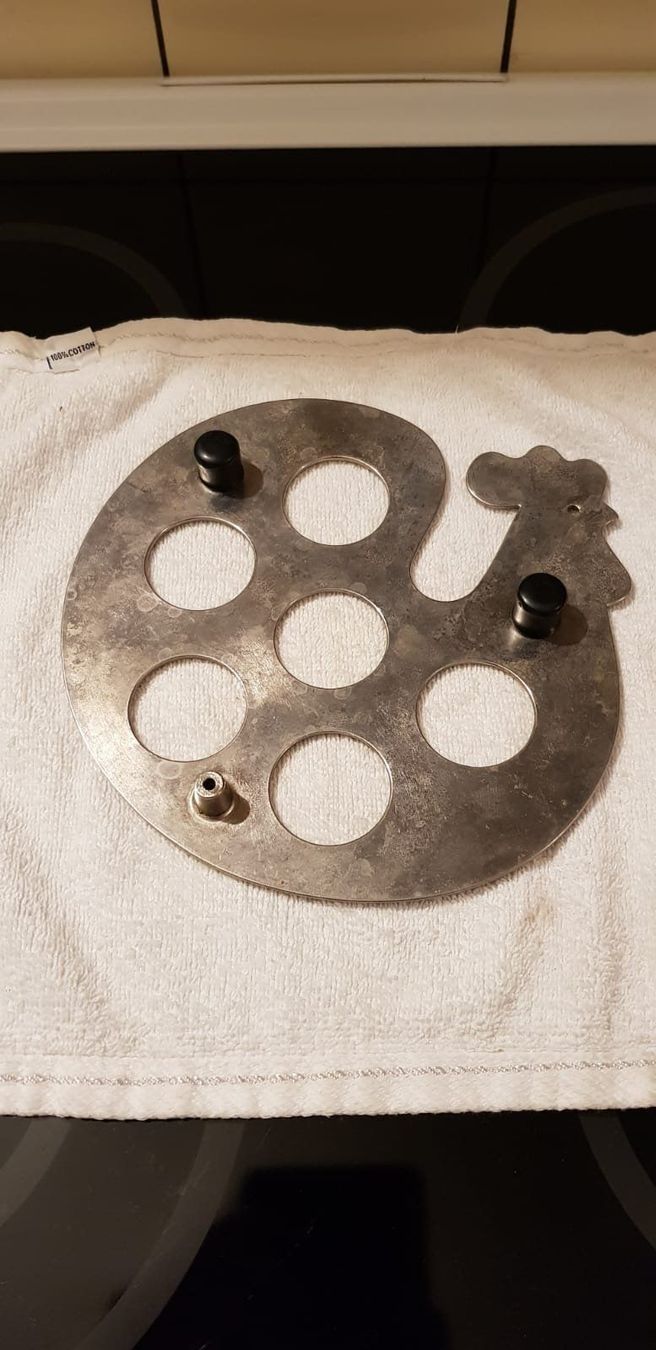 Altre Stoviglie: Eierhalter für 5 Eier / Chromstahl – Usato da Zug venduto da Qayqay0 4