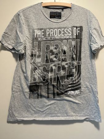 T-Shirt Angelo Litrico URBNDIST Grau Grösse L