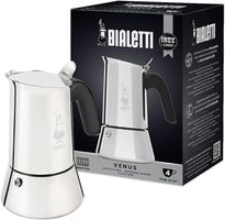 Bialetti - New Venus Induction,4 Tassen, Silber