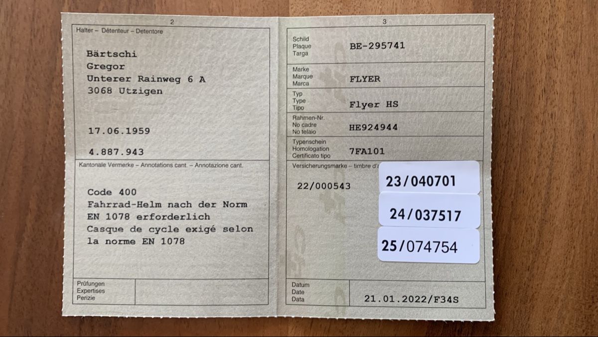 Flyer Velos: Fleyer 45kmh; Cross – Gebraucht aus Utzigen von gre_x76z 2