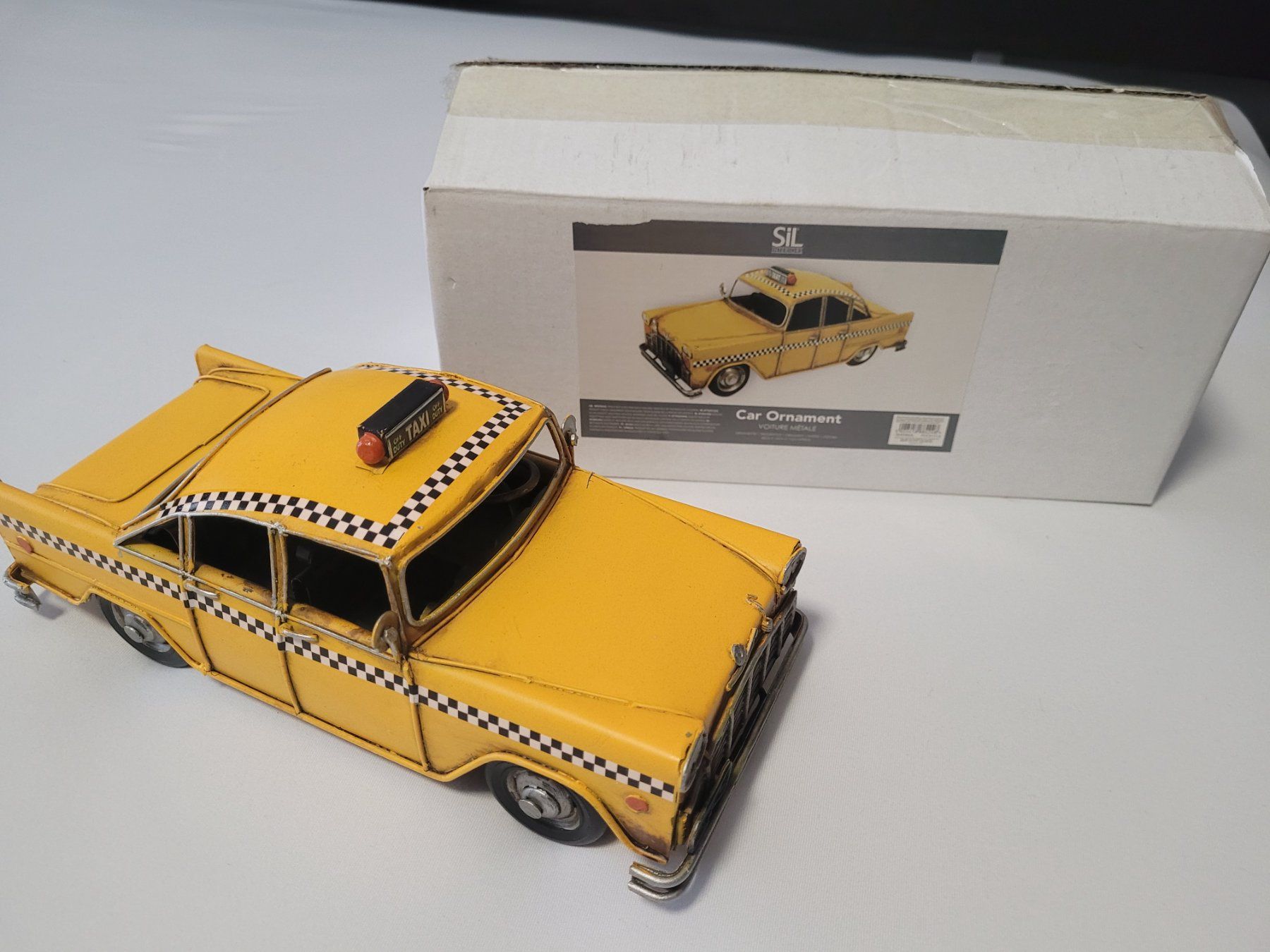 Tutte le decorazioni: Taxi en métal décoration – Nuovo e nell'imballaggio originale da Courtaman venduto da Bluejazz