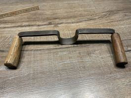 Zugmesser  Holzgriffe Metall gebraucht