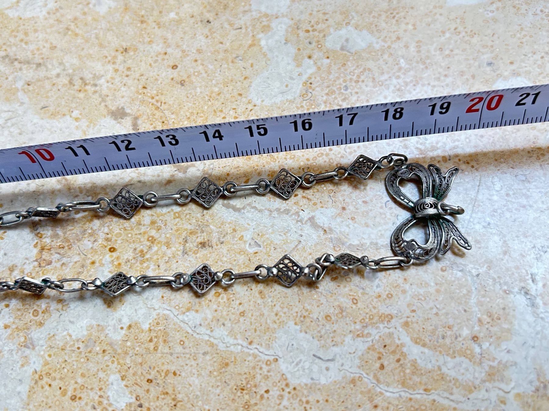 Ketten: Silberkette Halskette Vintage Tracht – Gebraucht aus Laufen von Bellebellezza 3